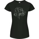 German Wirehaired Pointer Womens Petite Cut T-Shirt Black