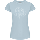German Wirehaired Pointer Womens Petite Cut T-Shirt Light Blue