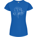 German Wirehaired Pointer Womens Petite Cut T-Shirt Royal Blue