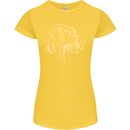 German Wirehaired Pointer Womens Petite Cut T-Shirt Yellow