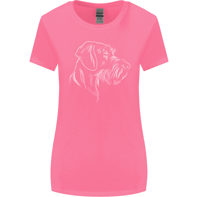 German Wirehaired Pointer Womens Wider Cut T-Shirt Azalea