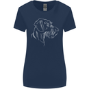 German Wirehaired Pointer Womens Wider Cut T-Shirt Navy Blue