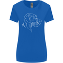 German Wirehaired Pointer Womens Wider Cut T-Shirt Royal Blue