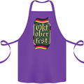 Germany Octoberfest German Beer Alcohol Cotton Apron 100% Organic Purple