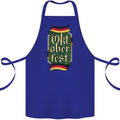 Germany Octoberfest German Beer Alcohol Cotton Apron 100% Organic Royal Blue