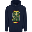 Germany Octoberfest German Beer Alcohol Mens 80% Cotton Hoodie Navy Blue