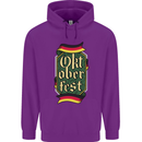 Germany Octoberfest German Beer Alcohol Mens 80% Cotton Hoodie Purple