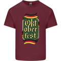 Germany Octoberfest German Beer Alcohol Mens Cotton T-Shirt Tee Top Maroon