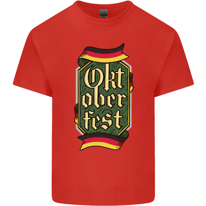 Germany Octoberfest German Beer Alcohol Mens Cotton T-Shirt Tee Top Red