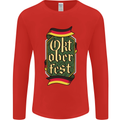 Germany Octoberfest German Beer Alcohol Mens Long Sleeve T-Shirt Red