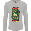 Germany Octoberfest German Beer Alcohol Mens Long Sleeve T-Shirt Sports Grey