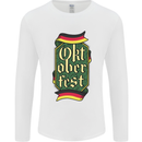 Germany Octoberfest German Beer Alcohol Mens Long Sleeve T-Shirt White
