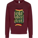 Germany Octoberfest German Beer Alcohol Mens Sweatshirt Jumper Maroon
