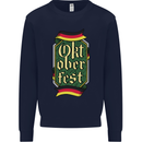 Germany Octoberfest German Beer Alcohol Mens Sweatshirt Jumper Navy Blue