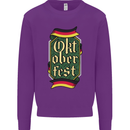Germany Octoberfest German Beer Alcohol Mens Sweatshirt Jumper Purple