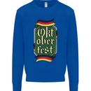 Germany Octoberfest German Beer Alcohol Mens Sweatshirt Jumper Royal Blue