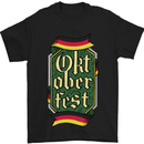 Germany Octoberfest German Beer Alcohol Mens T-Shirt Cotton Gildan Black
