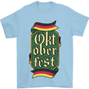 Germany Octoberfest German Beer Alcohol Mens T-Shirt Cotton Gildan Light Blue