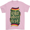 Germany Octoberfest German Beer Alcohol Mens T-Shirt Cotton Gildan Light Pink