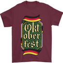 Germany Octoberfest German Beer Alcohol Mens T-Shirt Cotton Gildan Maroon