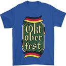 Germany Octoberfest German Beer Alcohol Mens T-Shirt Cotton Gildan Royal Blue
