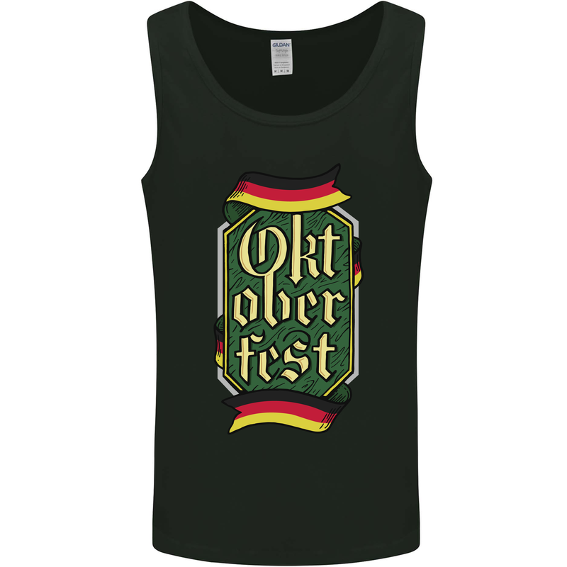 Germany Octoberfest German Beer Alcohol Mens Vest Tank Top Black