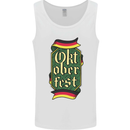 Germany Octoberfest German Beer Alcohol Mens Vest Tank Top White