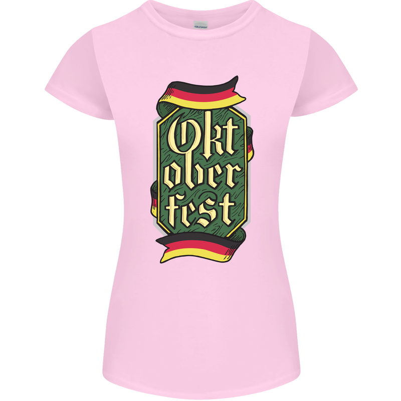 Germany Octoberfest German Beer Alcohol Womens Petite Cut T-Shirt Light Pink