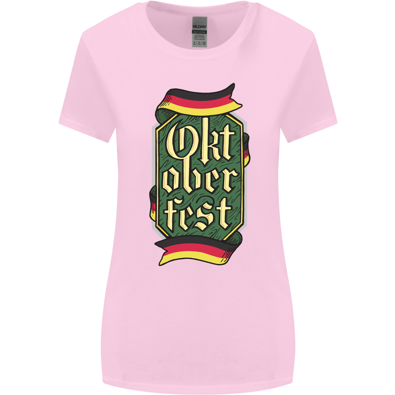 Germany Octoberfest German Beer Alcohol Womens Wider Cut T-Shirt Light Pink