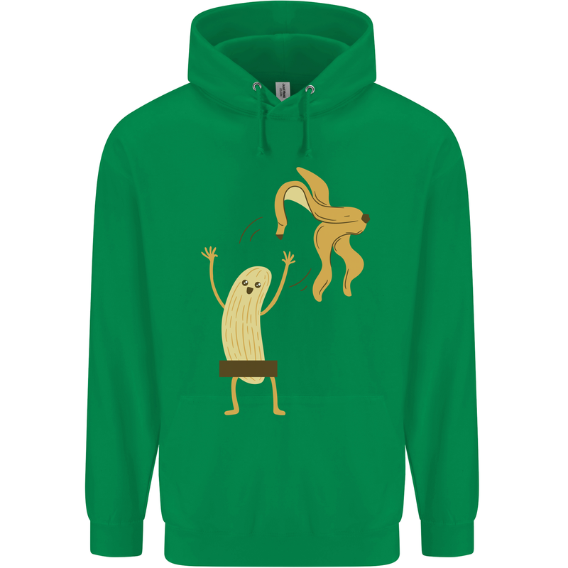Get Naked Censored Banana Funny Childrens Kids Hoodie Irish Green