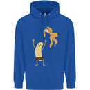 Get Naked Censored Banana Funny Childrens Kids Hoodie Royal Blue