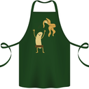 Get Naked Censored Banana Funny Cotton Apron 100% Organic Forest Green