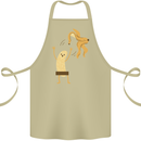 Get Naked Censored Banana Funny Cotton Apron 100% Organic Khaki