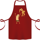 Get Naked Censored Banana Funny Cotton Apron 100% Organic Maroon