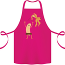 Get Naked Censored Banana Funny Cotton Apron 100% Organic Pink