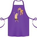 Get Naked Censored Banana Funny Cotton Apron 100% Organic Purple