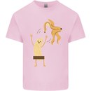 Get Naked Censored Banana Funny Kids T-Shirt Childrens Light Pink