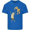 Get Naked Censored Banana Funny Kids T-Shirt Childrens Royal Blue