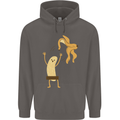 Get Naked Censored Banana Funny Mens 80% Cotton Hoodie Charcoal