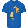Get Naked Censored Banana Funny Mens Cotton T-Shirt Tee Top Royal Blue