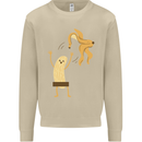 Get Naked Censored Banana Funny Mens Sweatshirt Jumper Sand