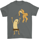 Get Naked Censored Banana Funny Mens T-Shirt Cotton Gildan Charcoal