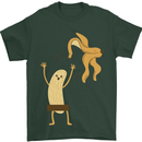 Get Naked Censored Banana Funny Mens T-Shirt Cotton Gildan Forest Green