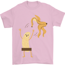 Get Naked Censored Banana Funny Mens T-Shirt Cotton Gildan Light Pink