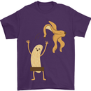 Get Naked Censored Banana Funny Mens T-Shirt Cotton Gildan Purple