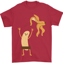 Get Naked Censored Banana Funny Mens T-Shirt Cotton Gildan Red