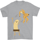 Get Naked Censored Banana Funny Mens T-Shirt Cotton Gildan Sports Grey