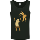 Get Naked Censored Banana Funny Mens Vest Tank Top Black