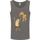 Get Naked Censored Banana Funny Mens Vest Tank Top Charcoal