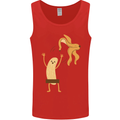 Get Naked Censored Banana Funny Mens Vest Tank Top Red